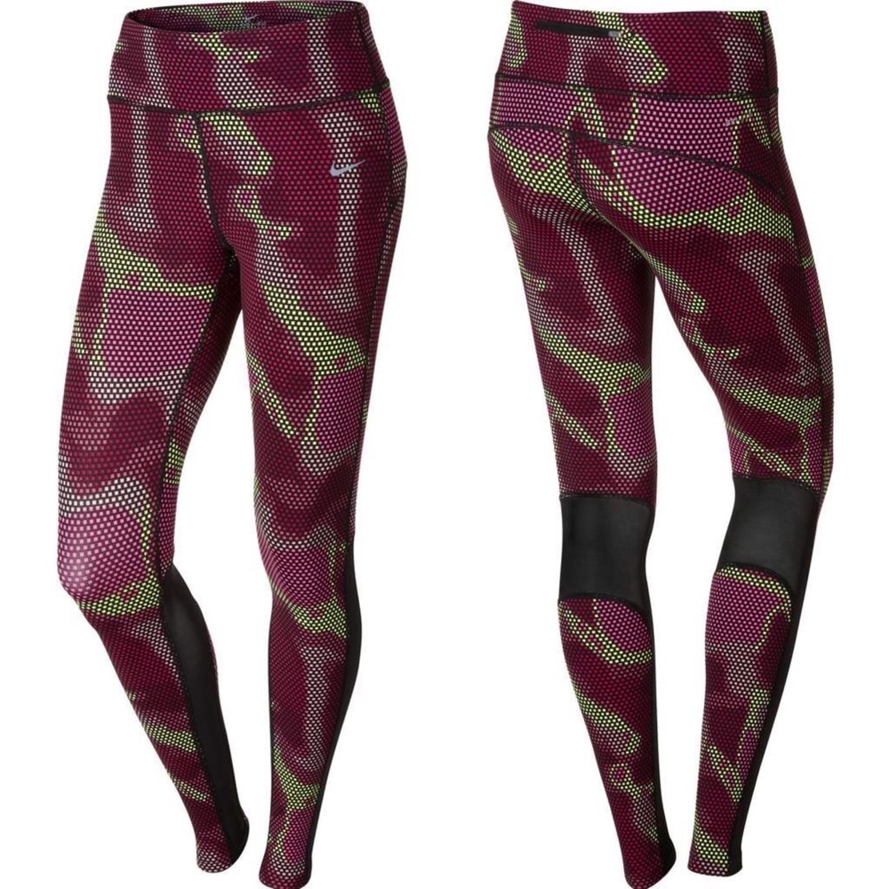 Nike Running Leggings Pixelated Print